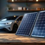 Comparatif des panneaux solaires pour recharger batterie de voiture : prix et perf