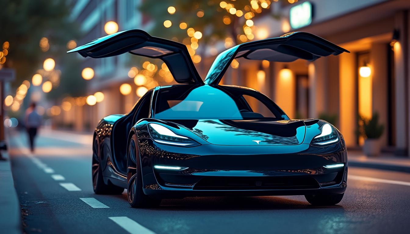 découvrez les spécificités fascinantes de la voiture tesla équipée de portes papillon. plongez dans l'univers innovant de cette automobile électrique, alliant design audacieux, performance exceptionnelle et technologies avancées. un modèle qui ne laisse personne indifférent!