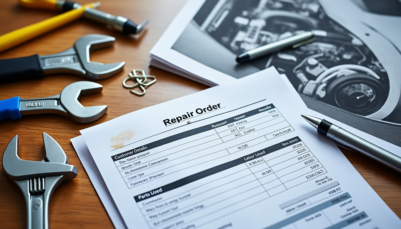 boostez la productivité de votre garage grâce à un ordre de réparation automobile vierge, clair et bien structuré. simplifiez la gestion des interventions, améliorez la satisfaction client et gagnez du temps au quotidien avec ce document essentiel.