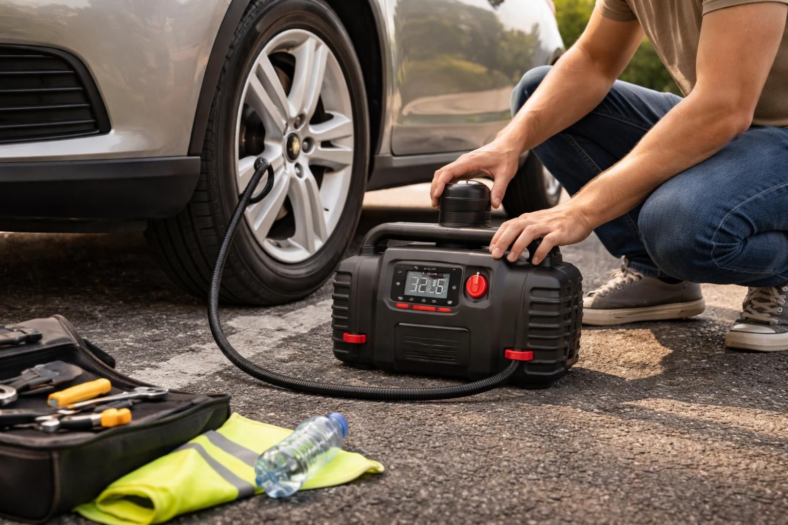 découvrez l'utilité quotidienne d'un compresseur portatif pour véhicules : pratique, rapide et indispensable pour maintenir la pression des pneus en toutes circonstances.