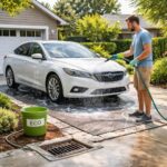 Les meilleures pratiques : peut-on laver sa voiture dans sa cour en toute sécurité ?