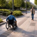 Réussir l&rsquo;intégration des bandes de guidage PMR extérieur dans votre aménagement urbain