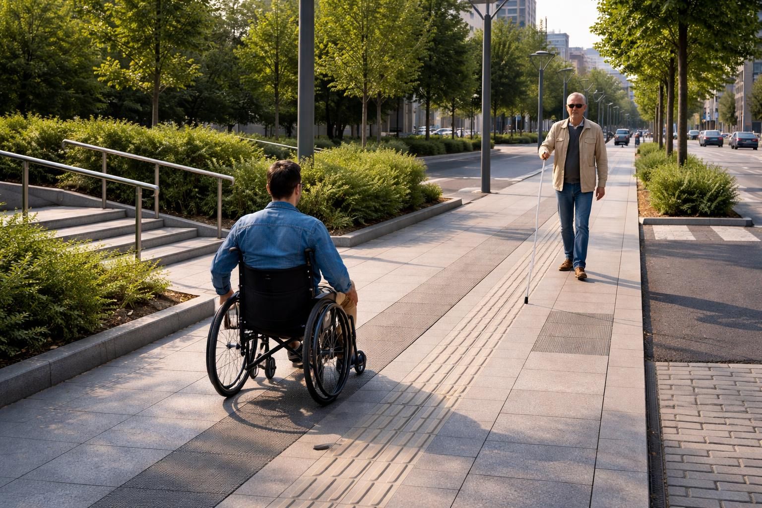 découvrez comment réussir l'intégration des bandes de guidage pmr extérieures dans votre aménagement urbain pour améliorer l'accessibilité et la sécurité des personnes à mobilité réduite.