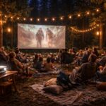 Cinéma itinérant : réussir une soirée film au camp avec écran de projection